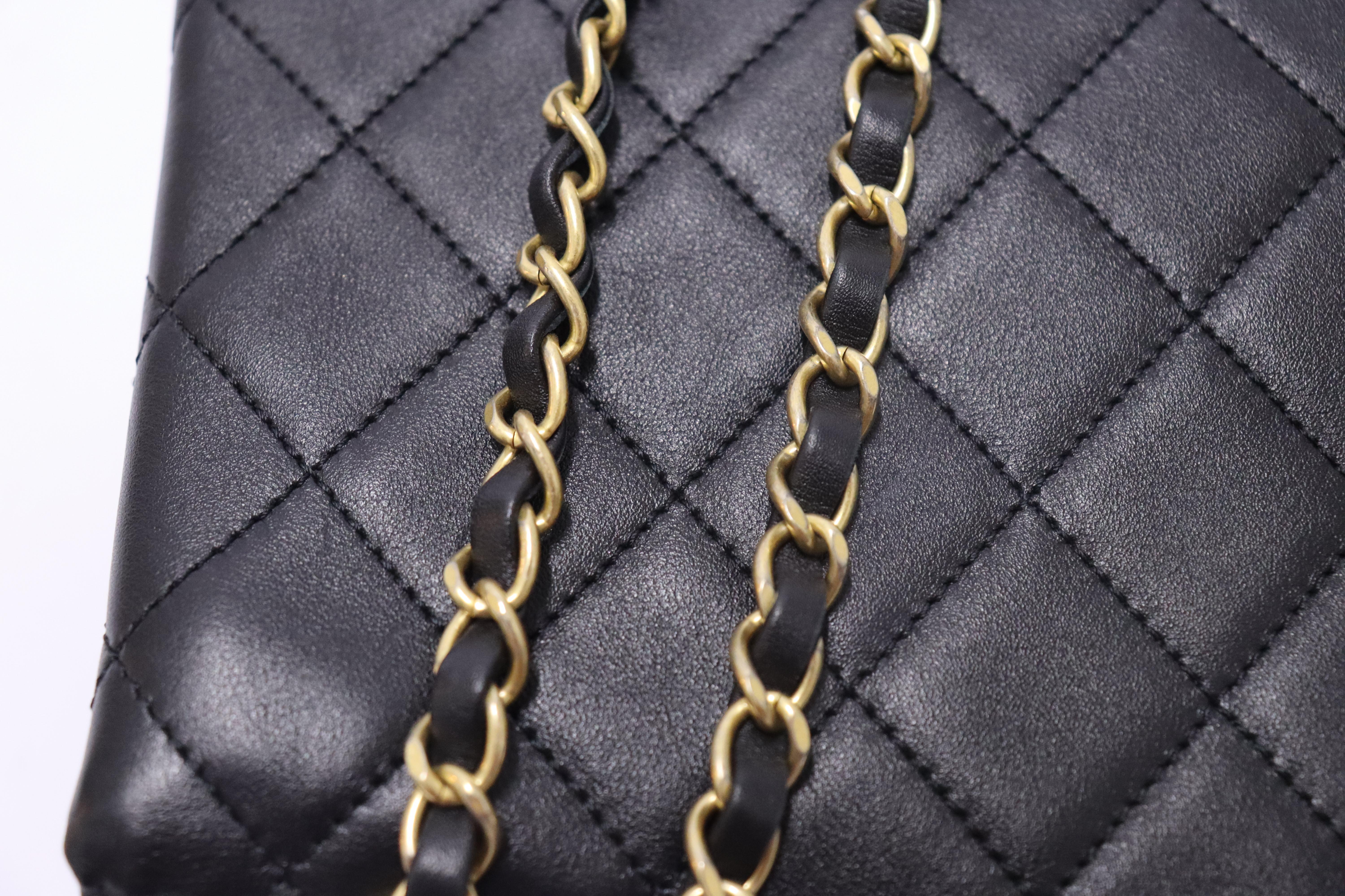 Chanel Calfskin Quilted Enchained Flap Bag For Sale 9