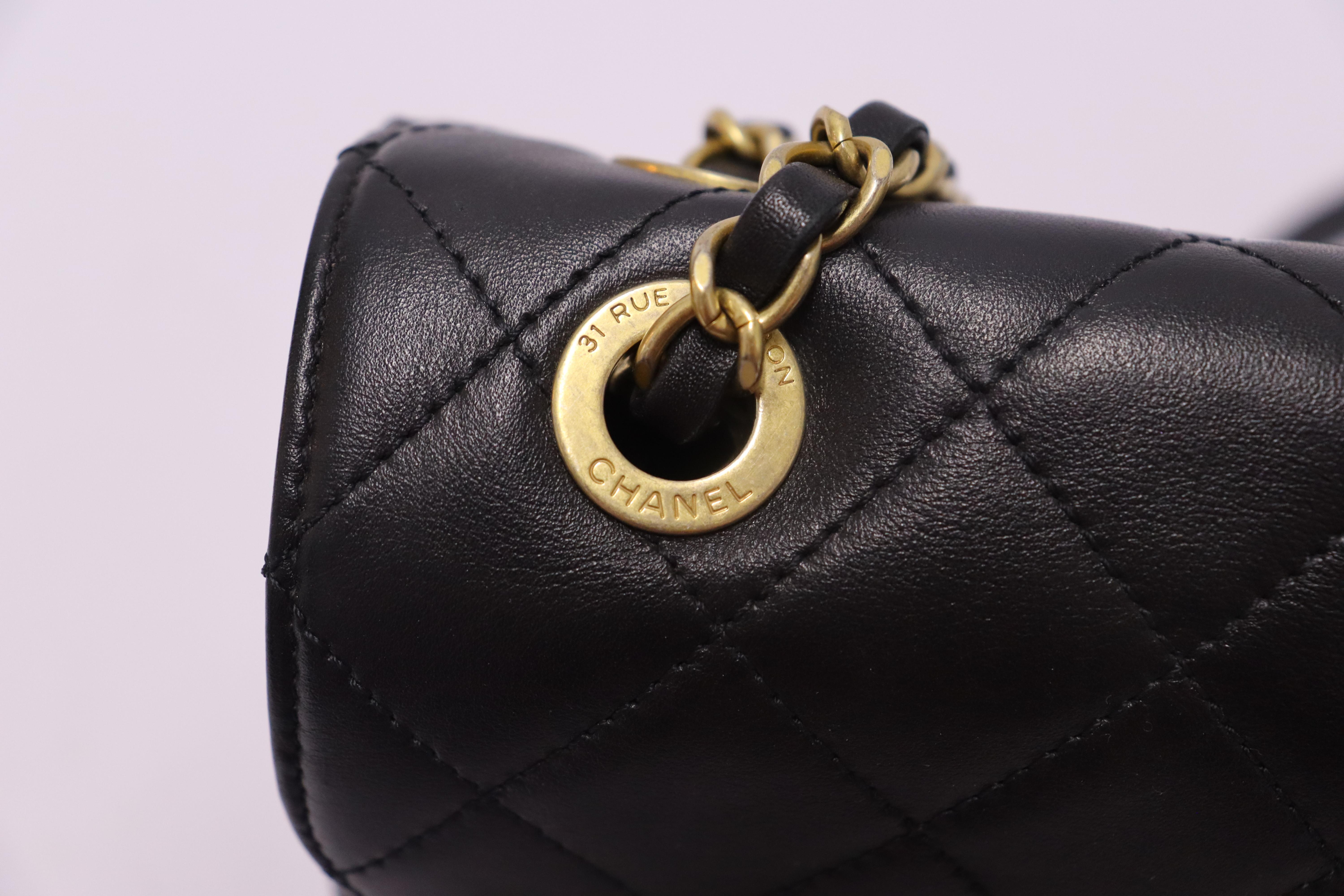 Chanel Calfskin Quilted Enchained Flap Bag For Sale 10