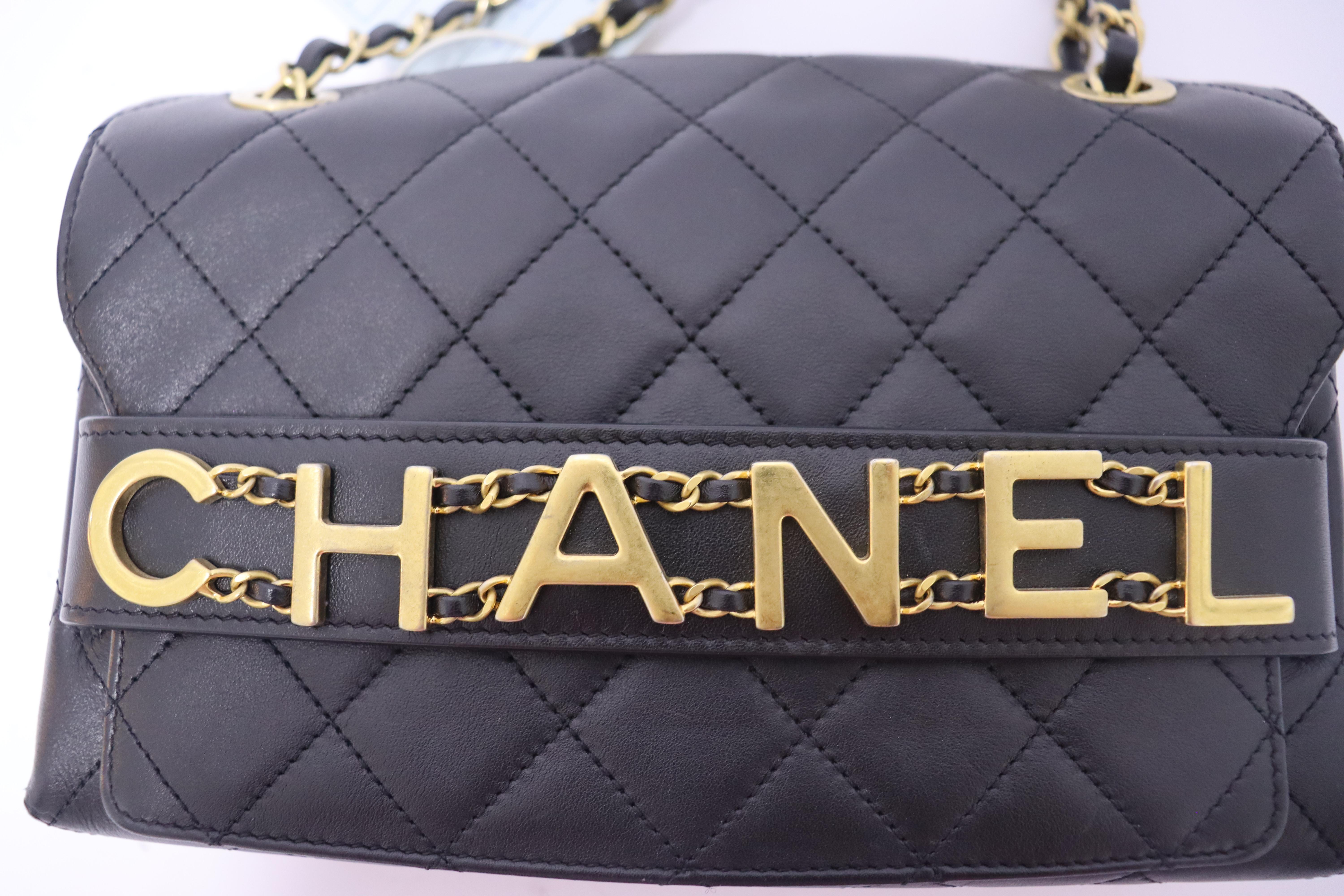 Chanel Calfskin Quilted Enchained Flap Bag For Sale 12