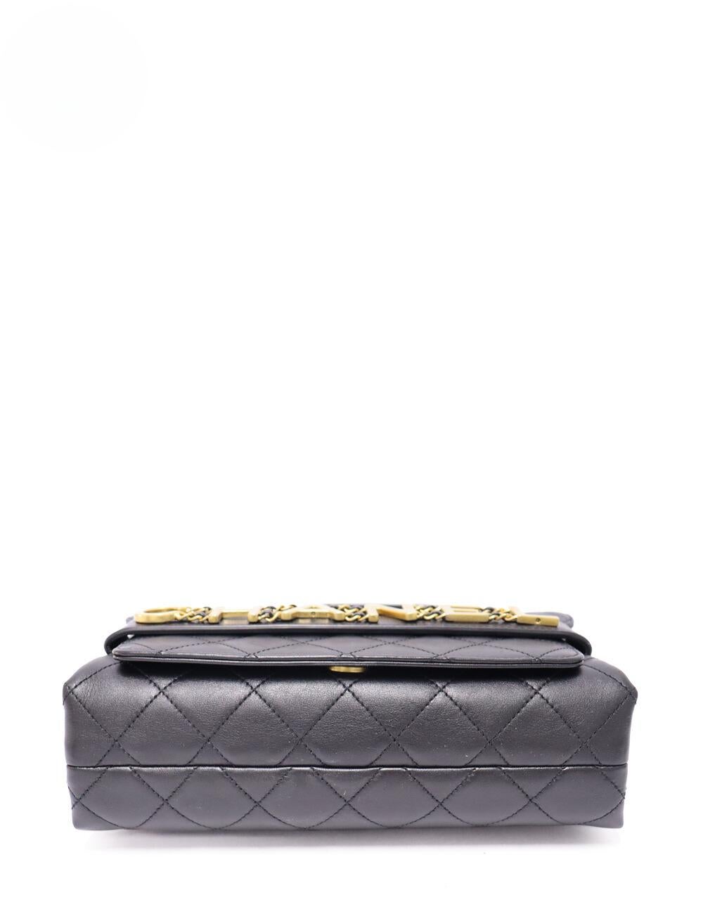 Chanel Calfskin Quilted Enchained Flap Bag For Sale 1