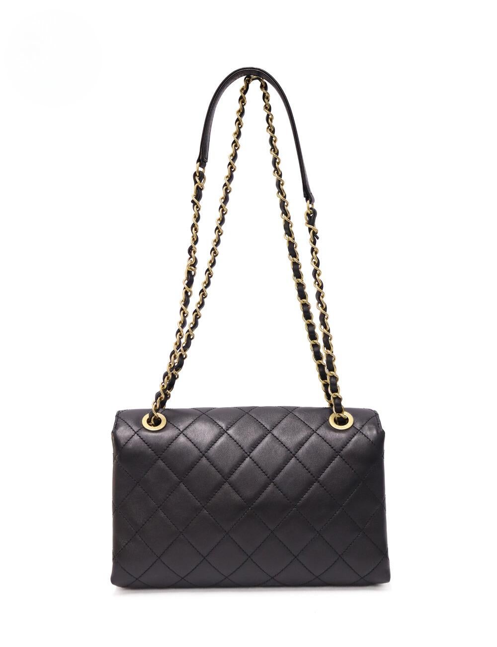 Chanel Calfskin Quilted Enchained Flap Bag For Sale 4