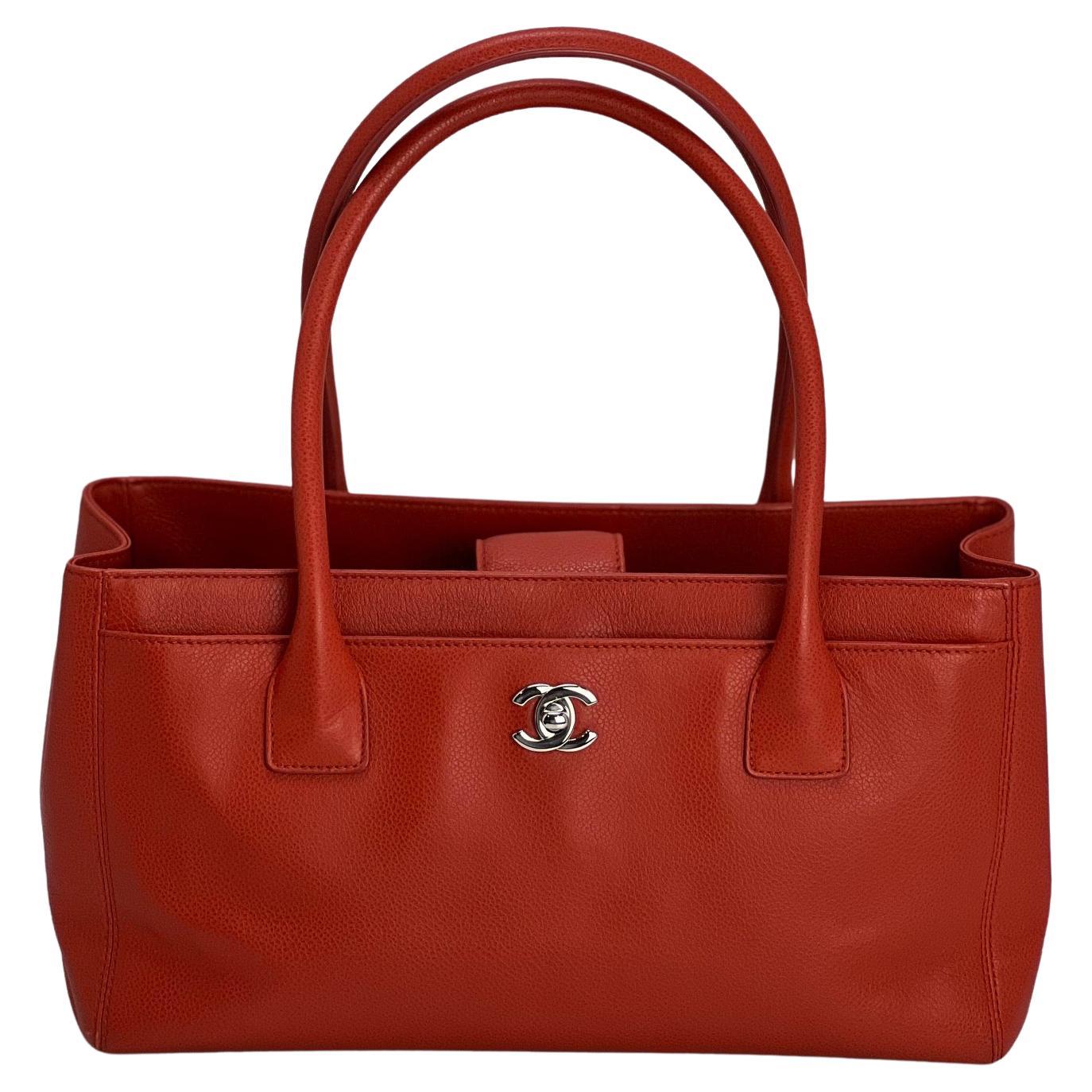 Chanel Calfskin Small Cerf Executive Shopper Tote Bag For Sale