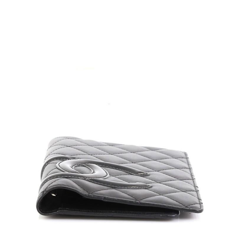 Black Chanel Cambon Agenda Cover Quilted Lambskin