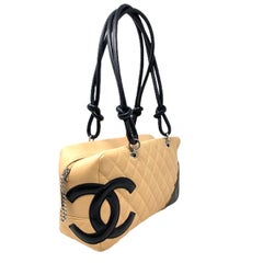 Chanel Cambon  beige leather bag, 2005