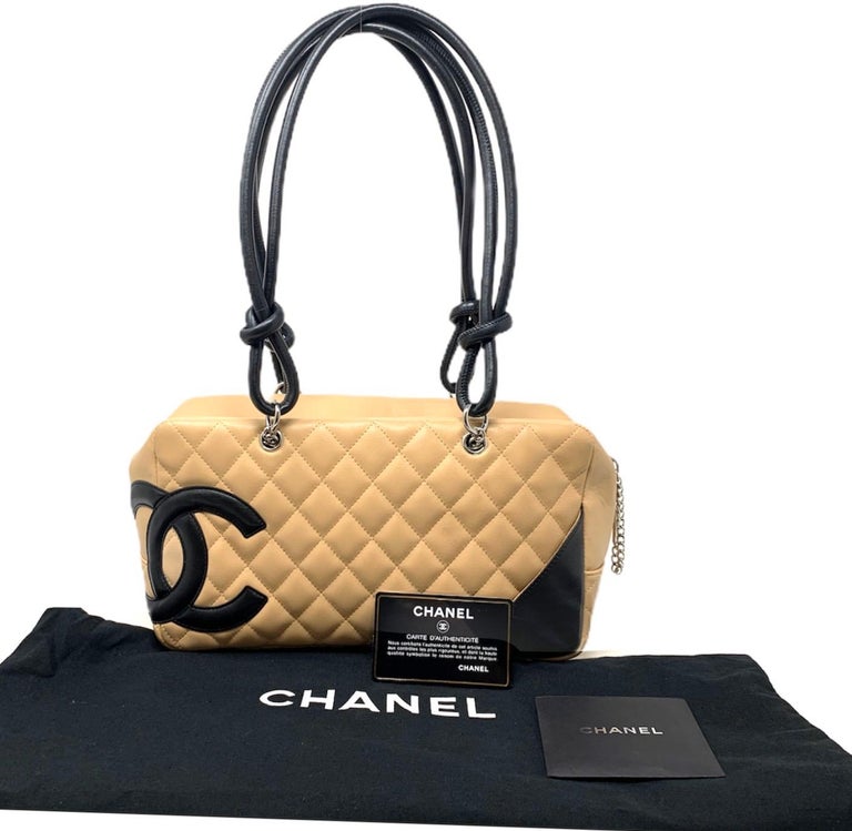 Chanel Cambon beige leather bag,2005 at 1stDibs