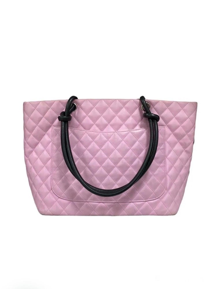 Chanel Pink, Yellow, And Blue Quilted Tweed Ligne Cambon Tote Silver  Hardware, 2004-2005 Available For Immediate Sale At Sotheby's