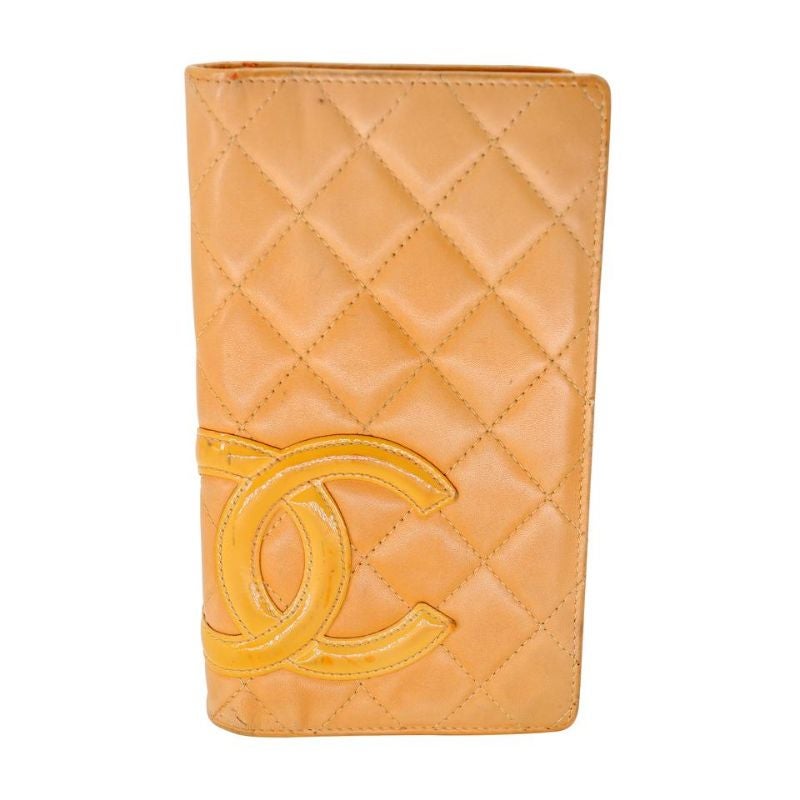 Chanel Cambon Big CC Monogram Quilted Lambskin Wallet