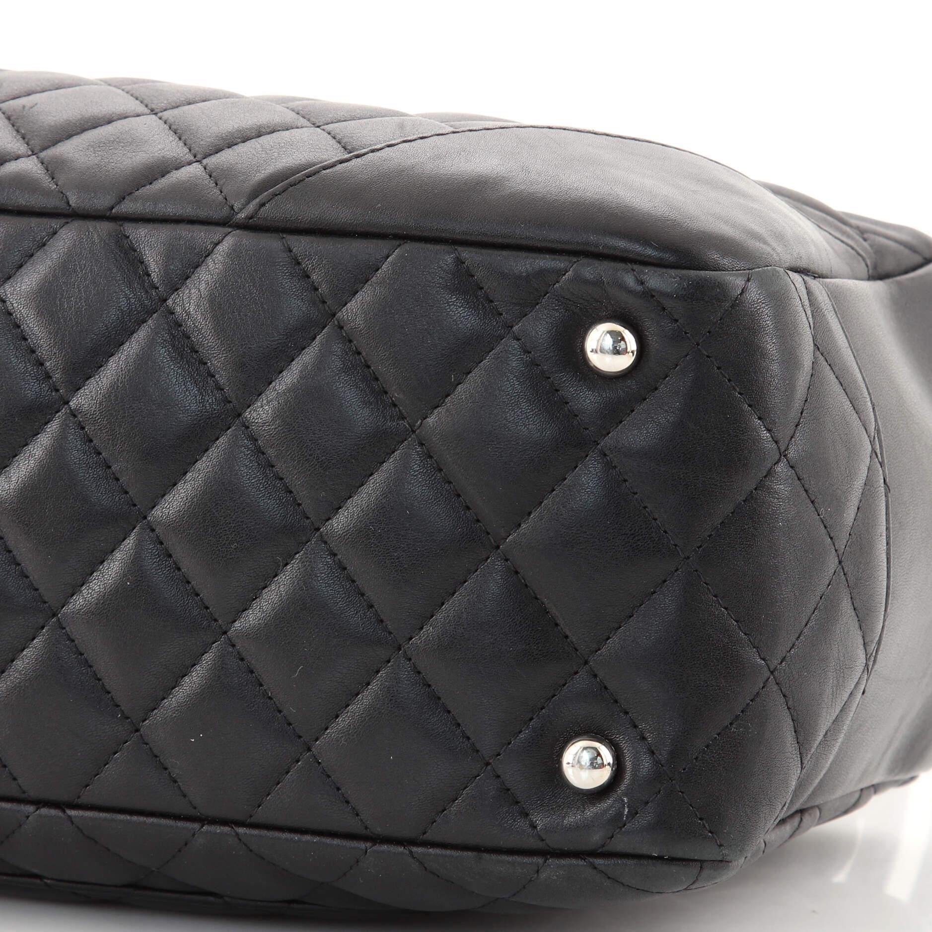 Chanel Cambon Bowler Bag Quilted Leather Medium 2