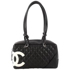 Chanel Cambon Bowler Bag Quilted Leather Medium