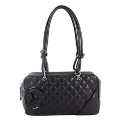 Chanel Cambon Bowler Bag Quilted Leather Medium