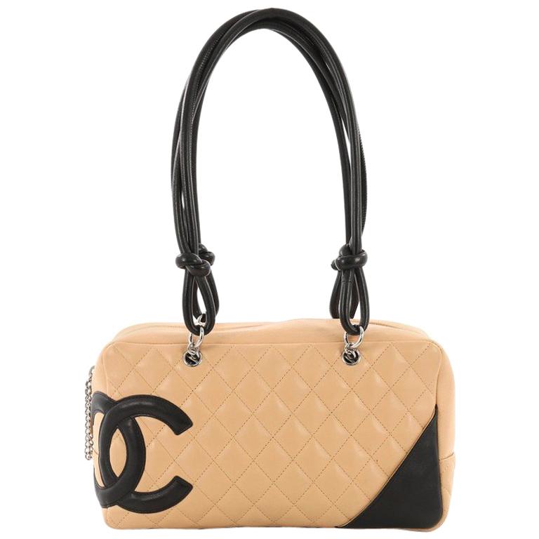 Chanel Cambon Bowler Bag Quilted Leather Medium