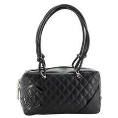  Chanel Cambon Bowler Bag Quilted Leather Medium