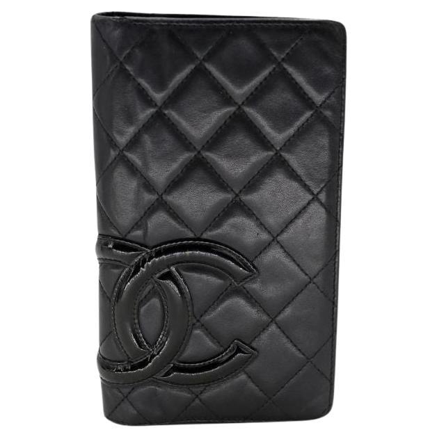 Chanel Cambon CC Quilted Lambskin Wallet CC-W0107P-0001 For Sale