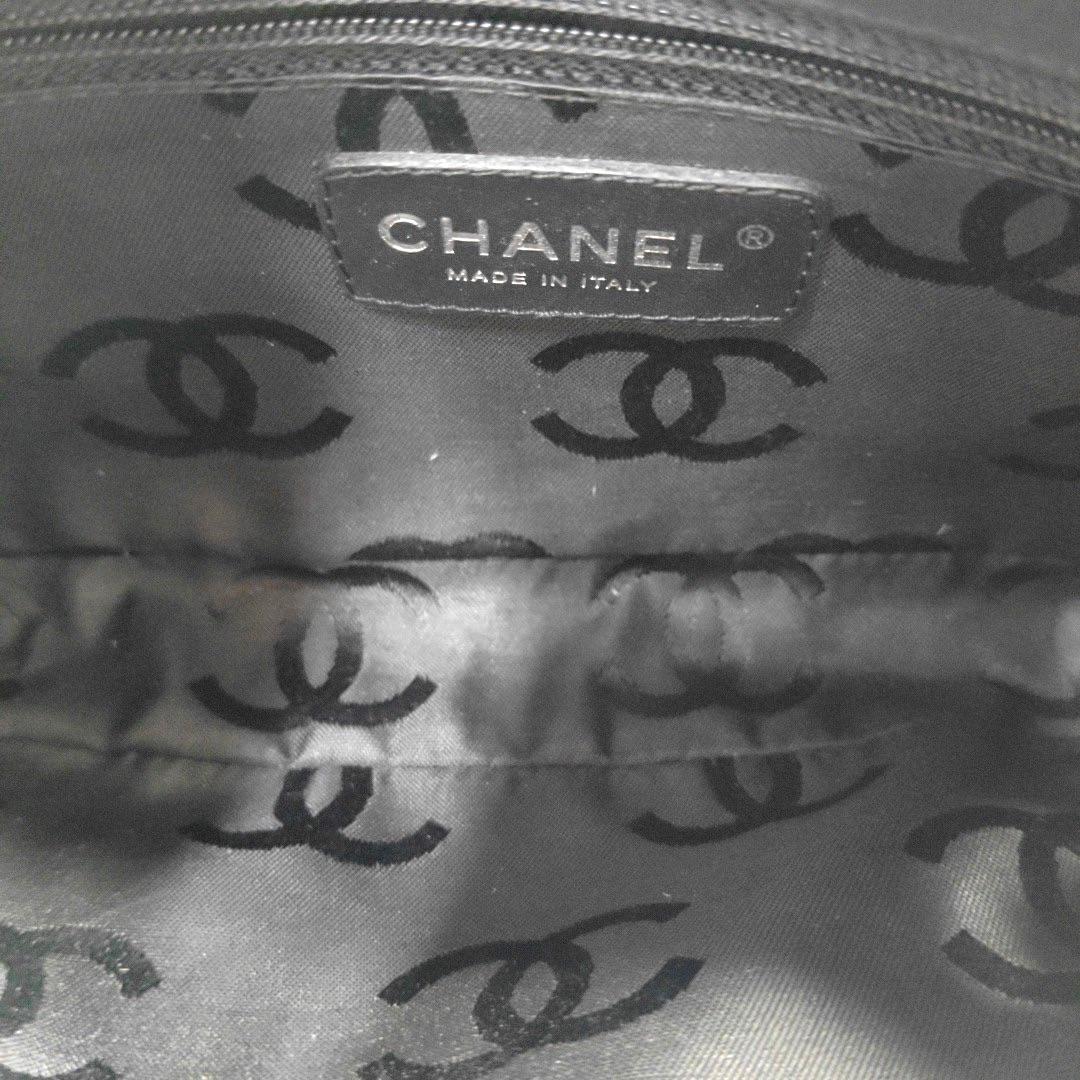 Chanel - Pochette Cambon - Cuir rose - Bracelet noir en vente 8