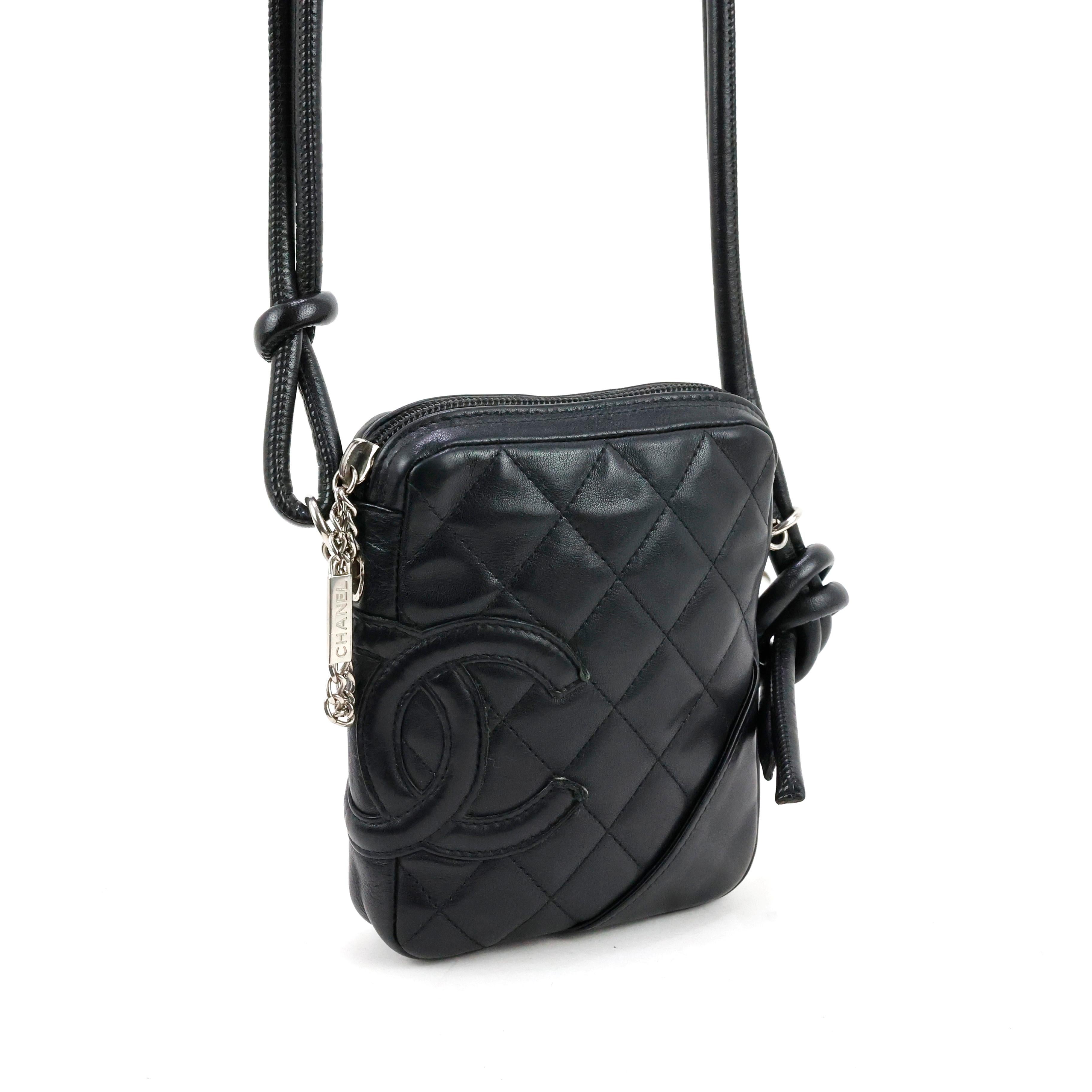 Chanel Cambon Crossbody Bag in Lambskin Leather For Sale 8