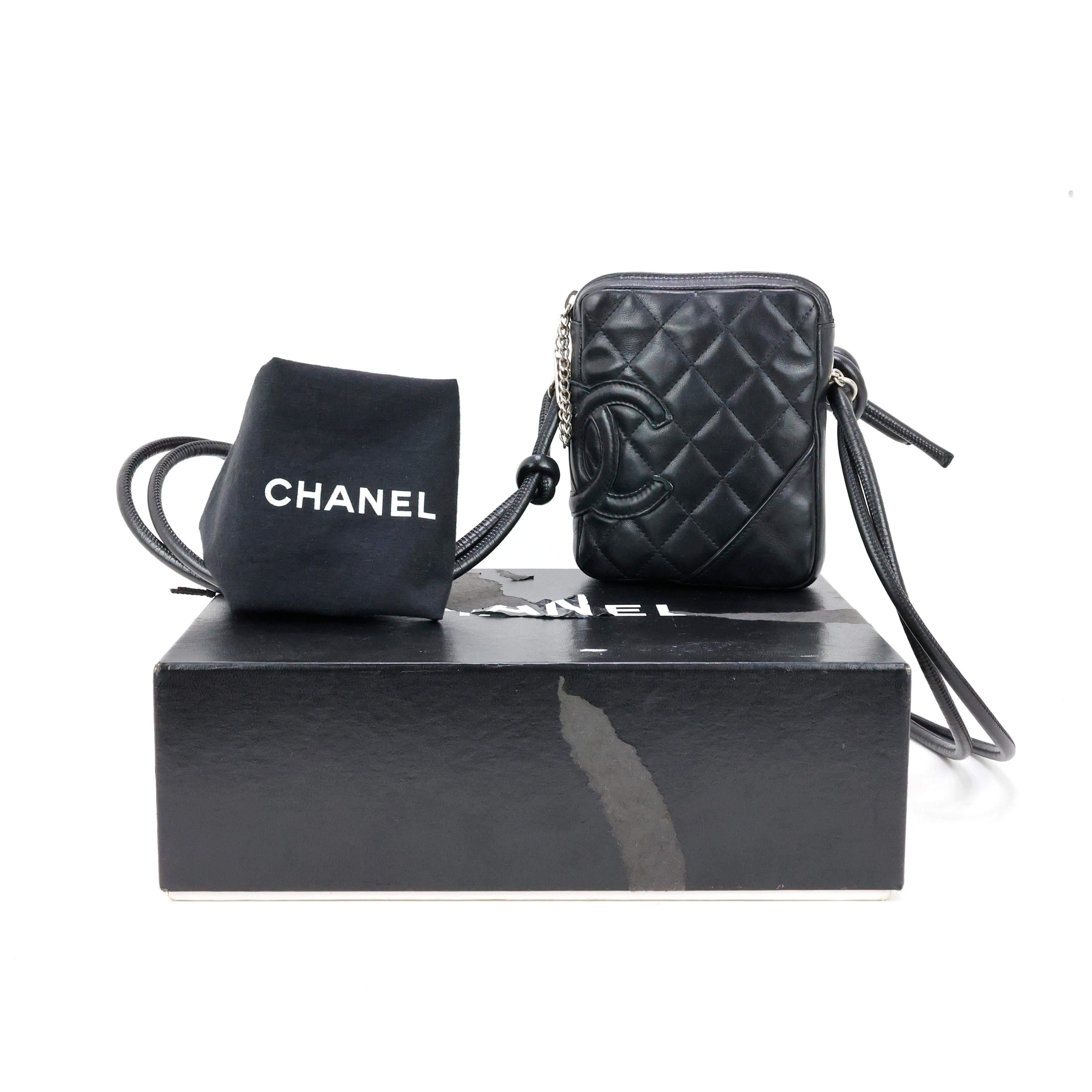 Chanel Cambon Crossbody Bag in Lambskin Leather For Sale 1