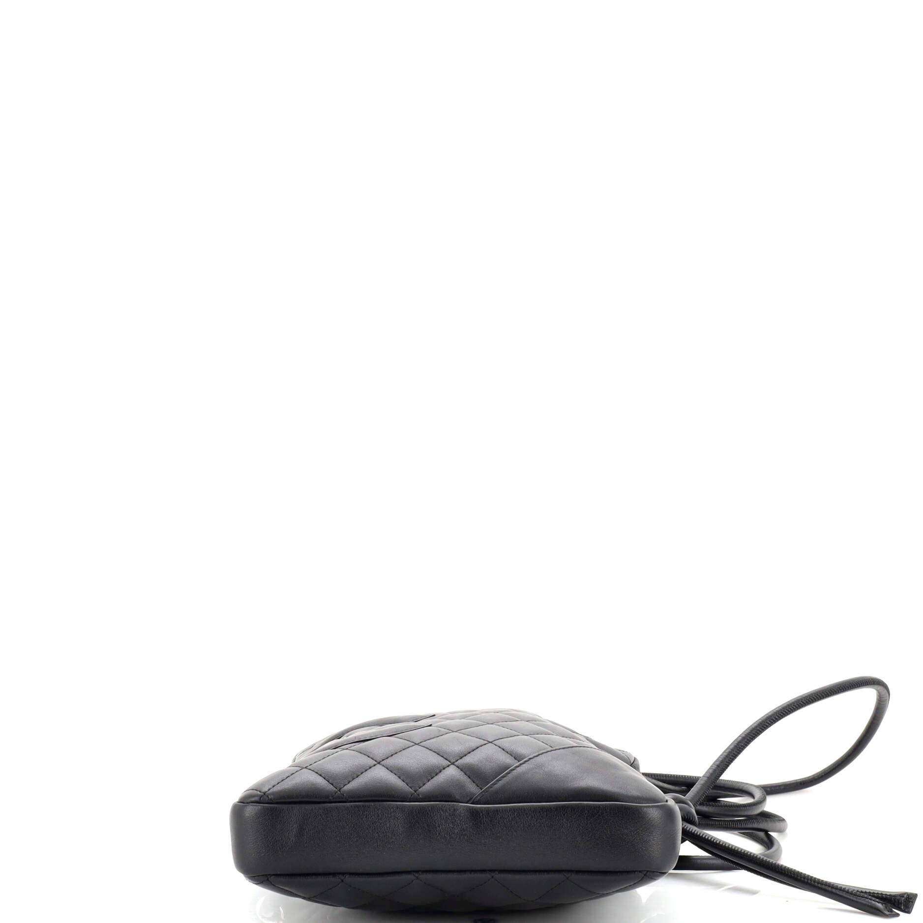 Women's Chanel Cambon Crossbody Bag Quilted Leather Medium
