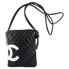 Chanel Cambon Crossbody Bag Quilted Leather Medium