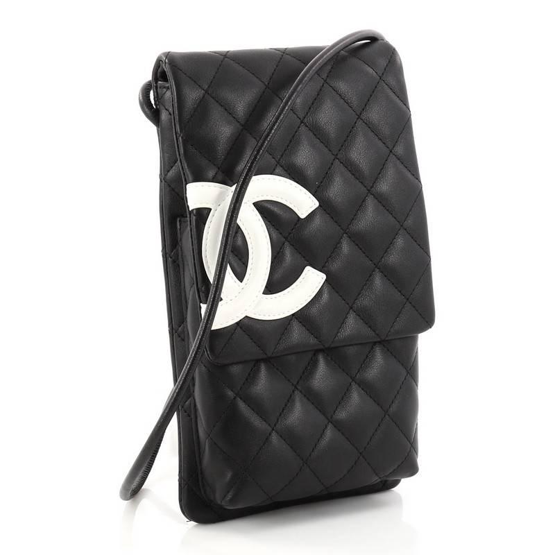 Chanel Cambon Flap Crossbody Bag Quilted Lambskin In Good Condition In NY, NY