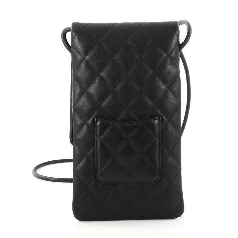 Women's or Men's Chanel Cambon Flap Crossbody Bag Quilted Lambskin