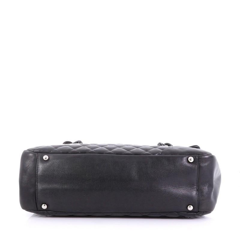 Women's Chanel Cambon Flap Tote Quilted Leather Large