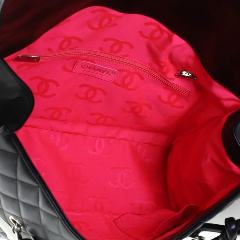 Chanel Cambon Flap Tote Quilted Leather Large at 1stDibs