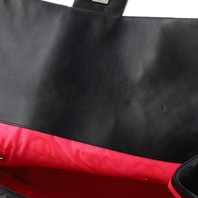 Chanel Cambon Flap Tote Quilted Leather Large In Fair Condition In NY, NY