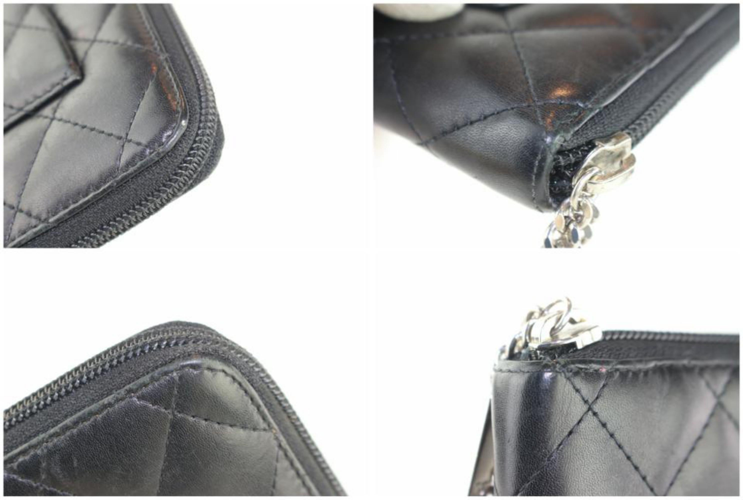 Chanel Cambon L Ligne Quilted Zip Around Organizer L-gusset Wallet 25cz1129  For Sale 6