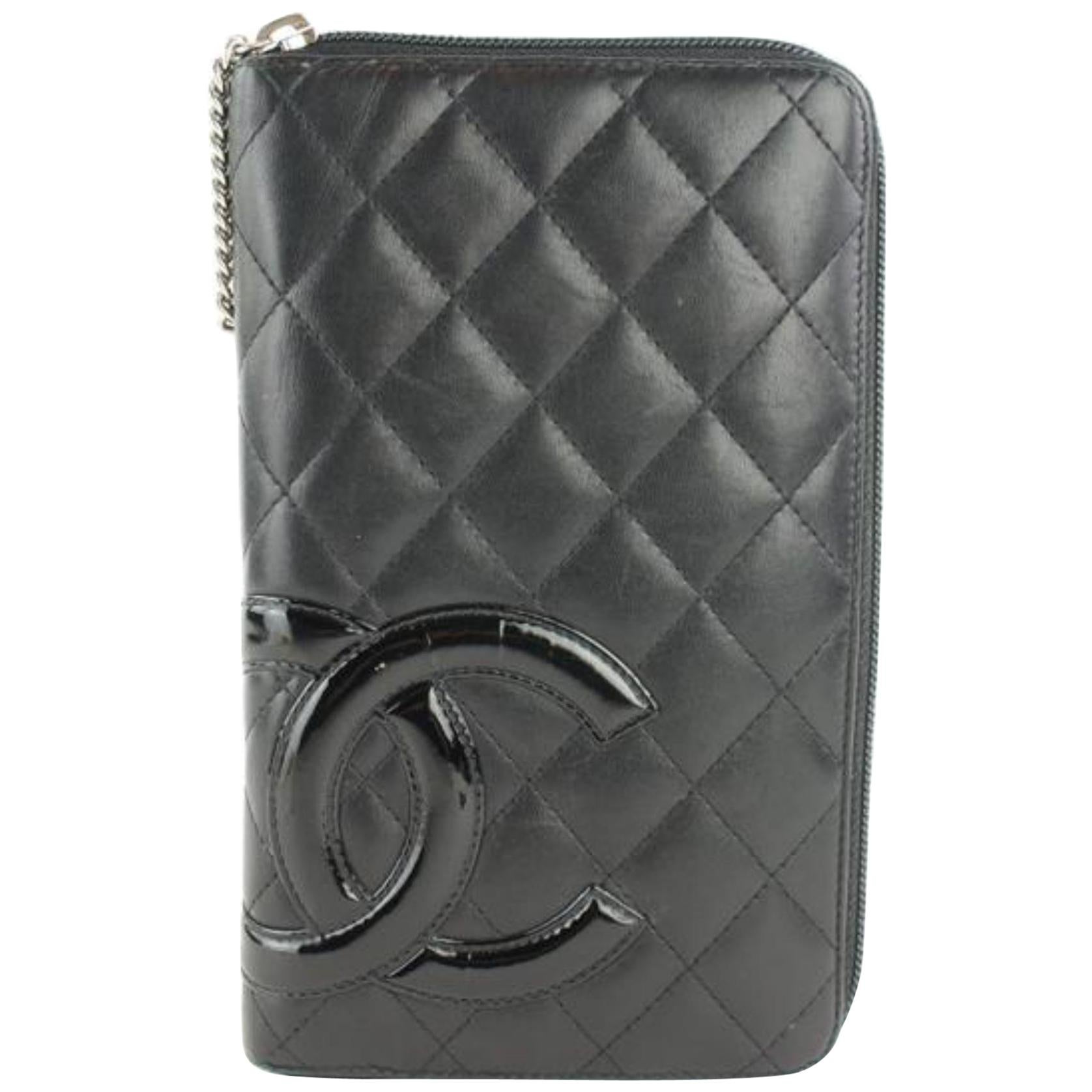 Chanel Cambon L Ligne Quilted Zip Around Organizer L-gusset Wallet 25cz1129  For Sale