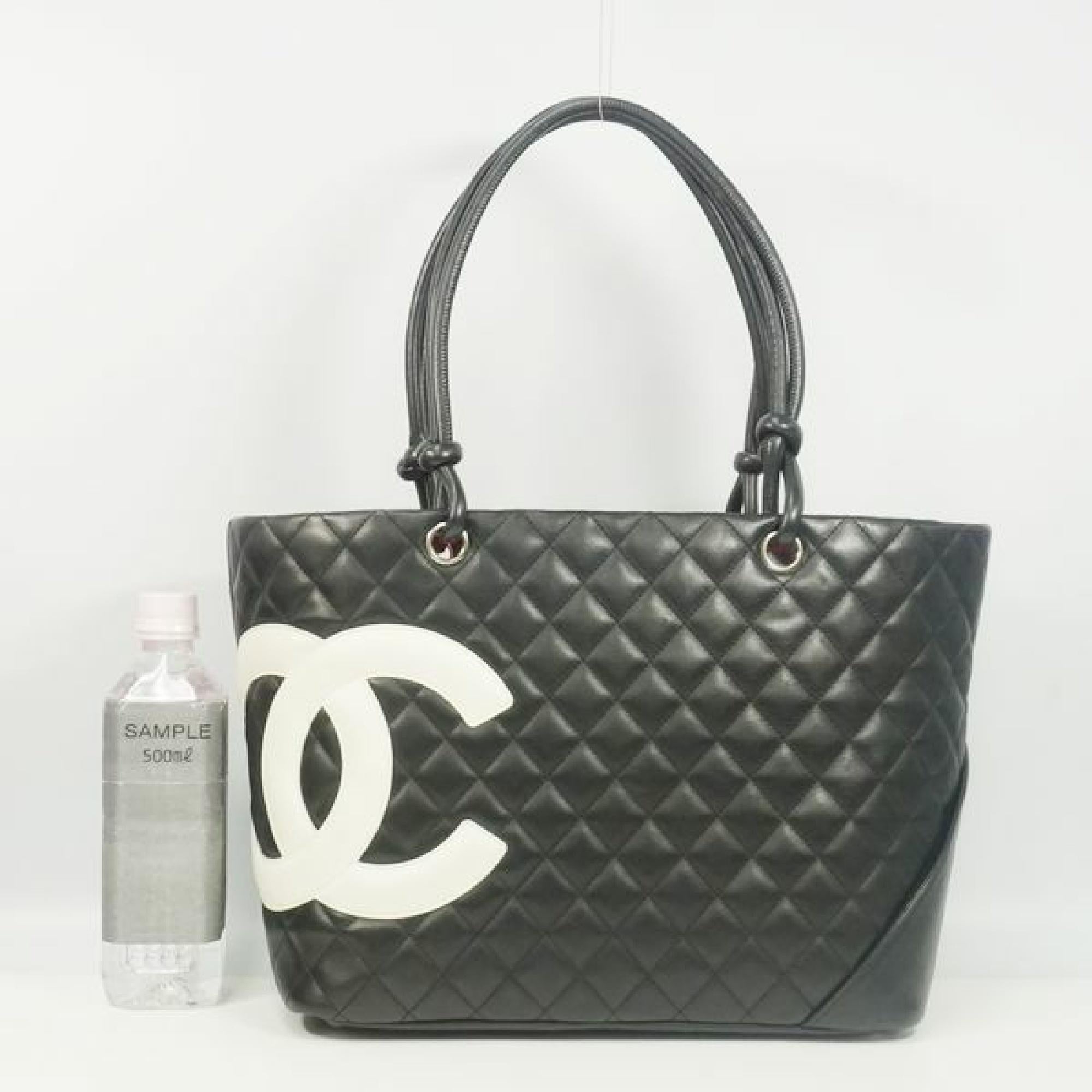 CHANEL Cambon large tote Womens tote bag A25169 black x white 7