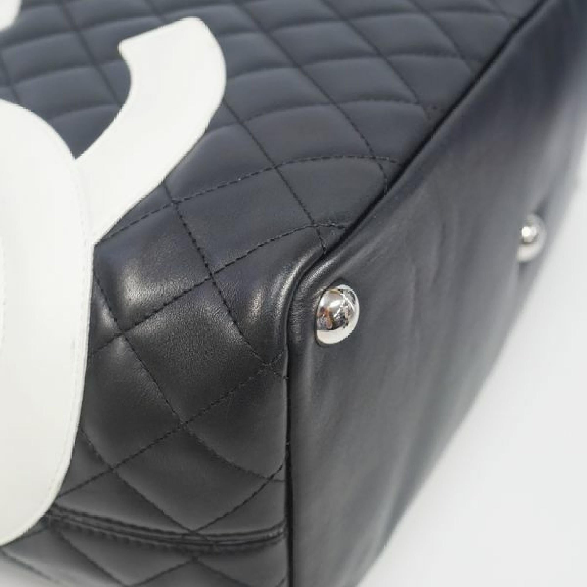 CHANEL Cambon large tote Womens tote bag A25169 black x white 1