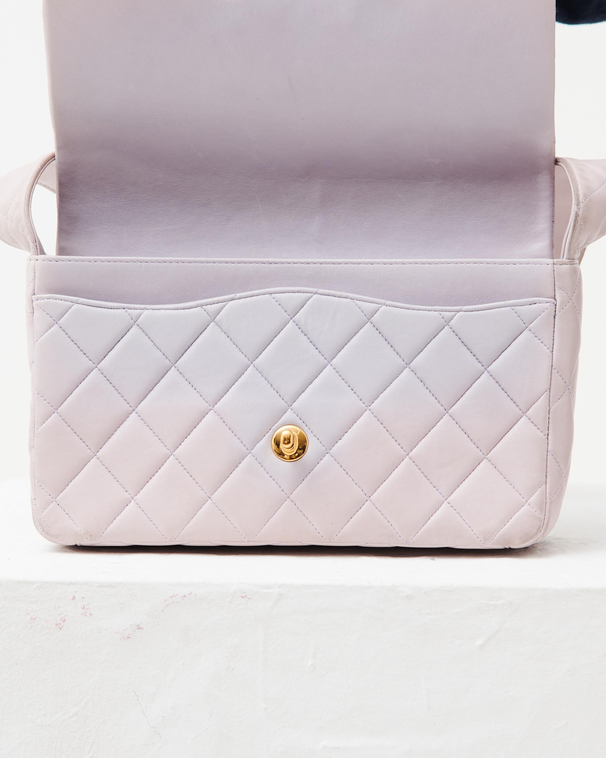 Chanel Cambon Leather Pink bag in vendita 3