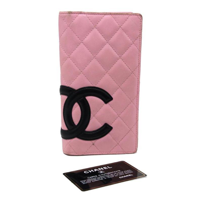 Women's Chanel Cambon Long Lambskin Wallet CC-1104P-0002 For Sale