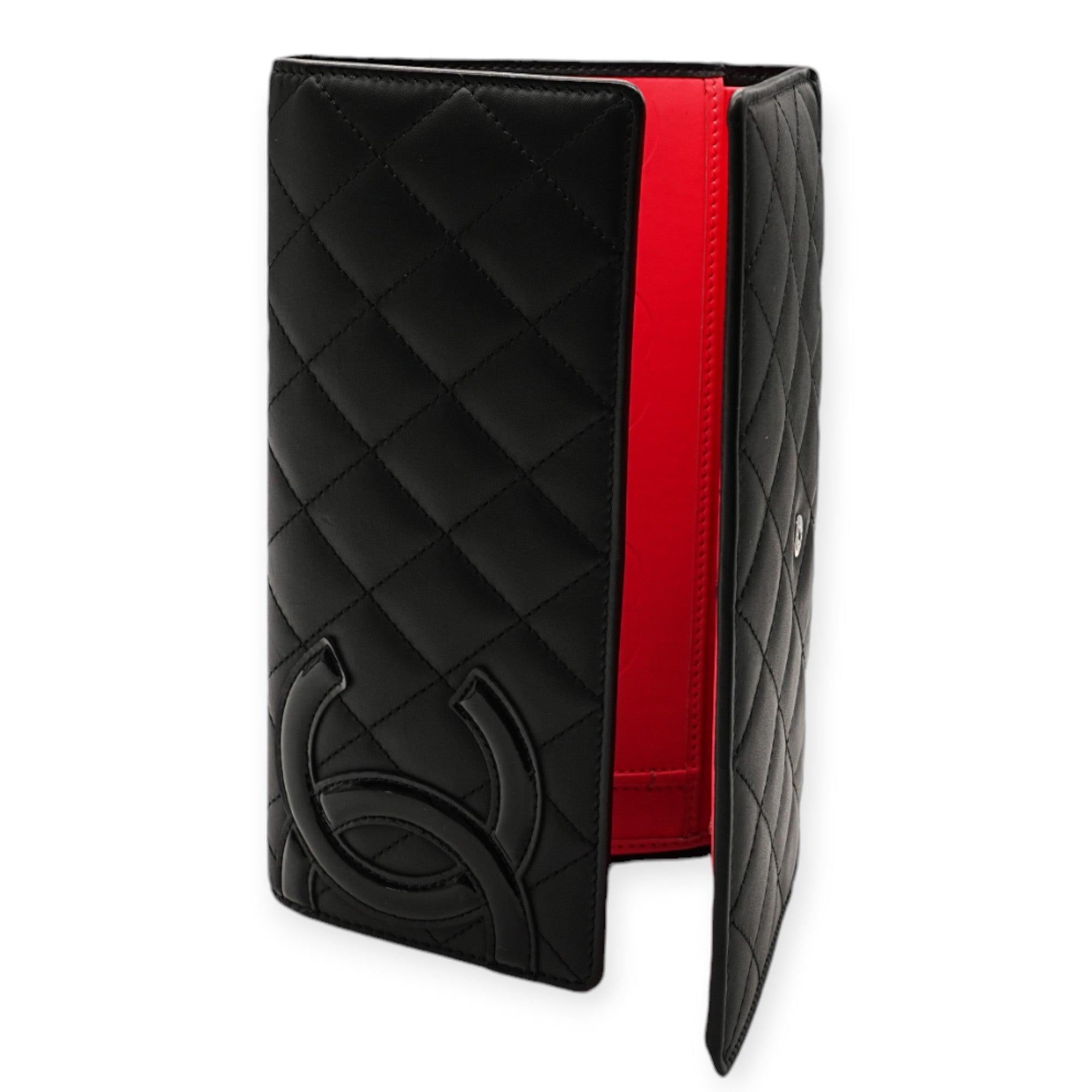 Black Chanel Cambon Long Wallet - '10s