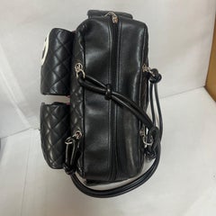 Chanel Cambon Multi-pocket Ligne Reporter Bag Large Black Calfskin Leather
