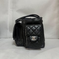 Chanel Cambon Multi-pocket Ligne Reporter Bag Large Black Calfskin Leather