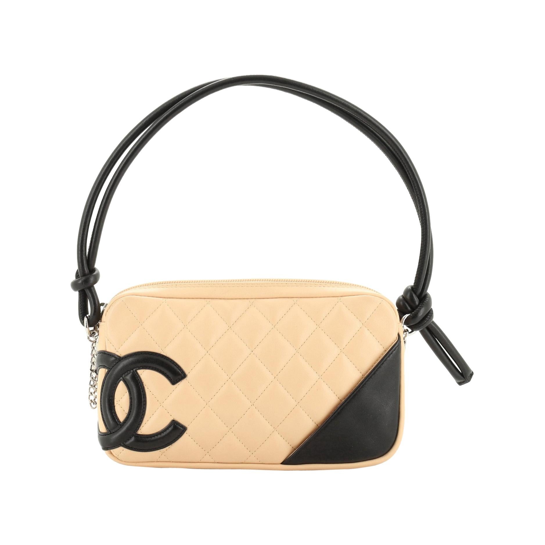 Chanel Cambon Pochette Quilted Leather at 1stDibs | chanel cream pochette