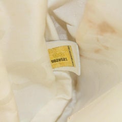 Chanel Cambon Python Quilted Ligne Flap 870036 White Leather Shoulder Bag