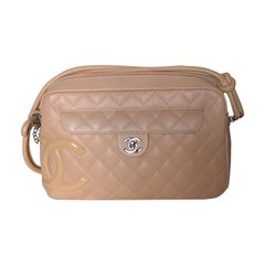 Chanel Cambon Quilted Handbag Beige