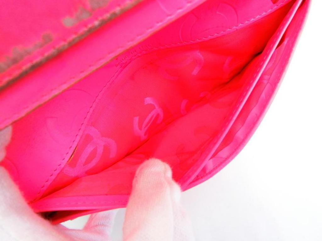 Women's Chanel Cambon Quilted Lambskin Ligne Yen Bifold Long Wallet 233090 Clutch For Sale