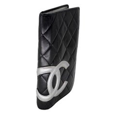 Chanel Cambon Silver Big CC Monogram Quilted Lambskin Wallet CC-W0209N-0006