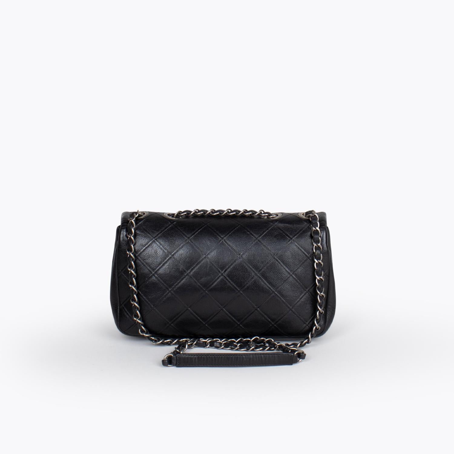 Black Chanel Cambon Single Flap Bag
