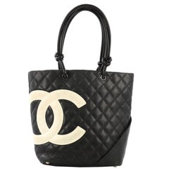 Chanel Cambon Tote Quilted Leather Medium