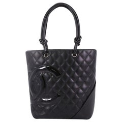 Chanel Cambon Tote Quilted Leather Medium