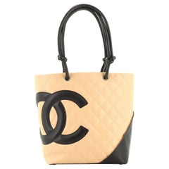 Chanel Cambon Tote Quilted Leather Medium