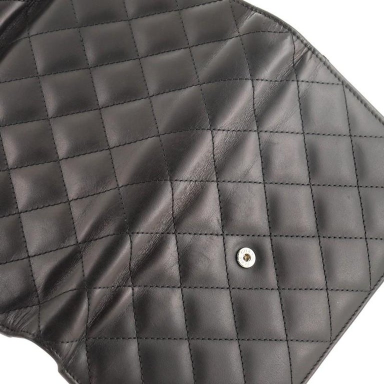 Chanel Cambon Trifold Wallet Quilted Lambskin Long at 1stDibs