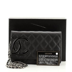 Chanel Cambon Wallet on Chain Gestepptes Leder