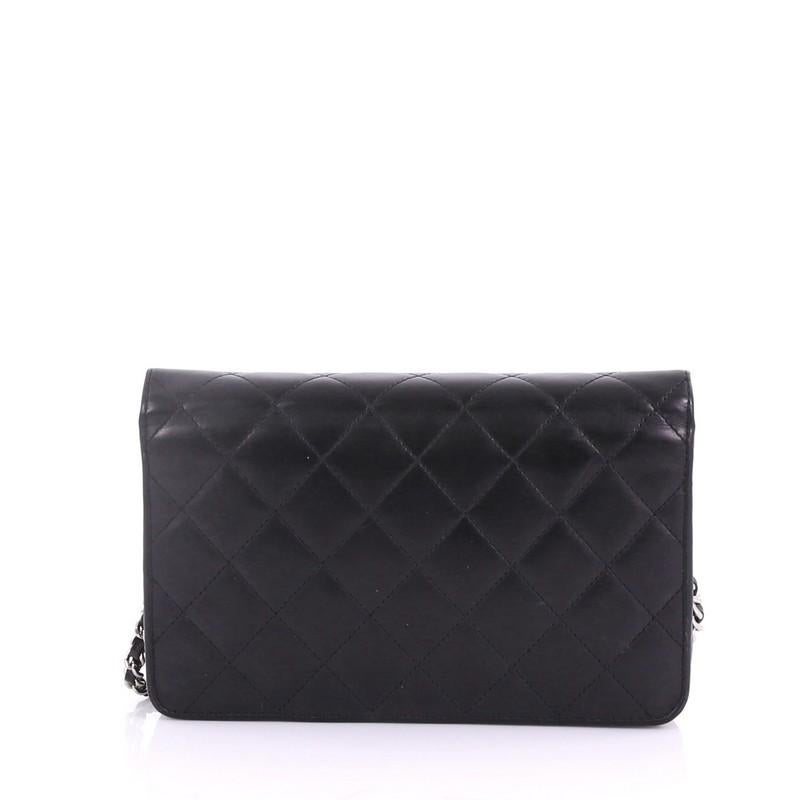 Chanel Cambon Wallet on Chain Quilted Leather In Good Condition In NY, NY
