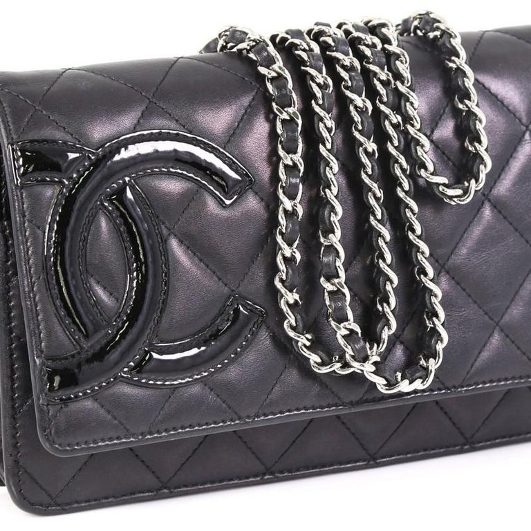 Chanel Cambon Wallet on Chain Quilted Leather at 1stDibs