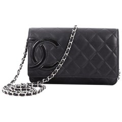 Chanel Cambon Wallet on Chain Quilted Leather